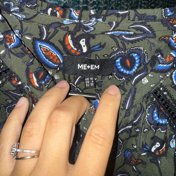 Rare ME+EM Paisley-print lace-insert woven maxi dress - Picture 8 of 12